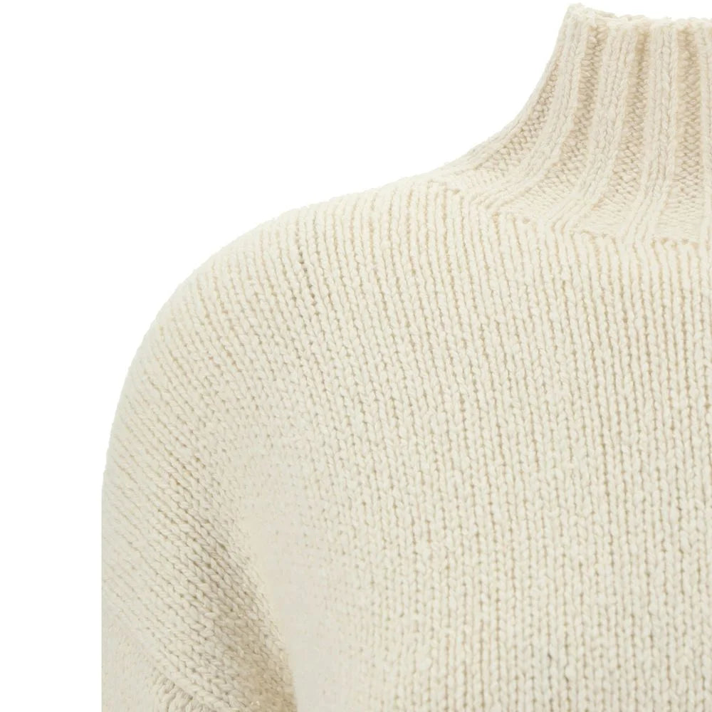 Jil Sander White Silk Sweatshirt - 40