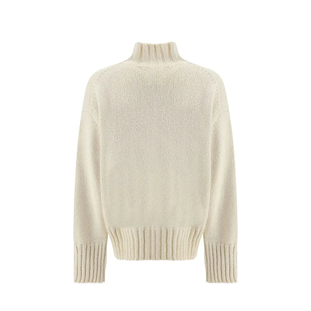 Jil Sander White Silk Sweatshirt - 40