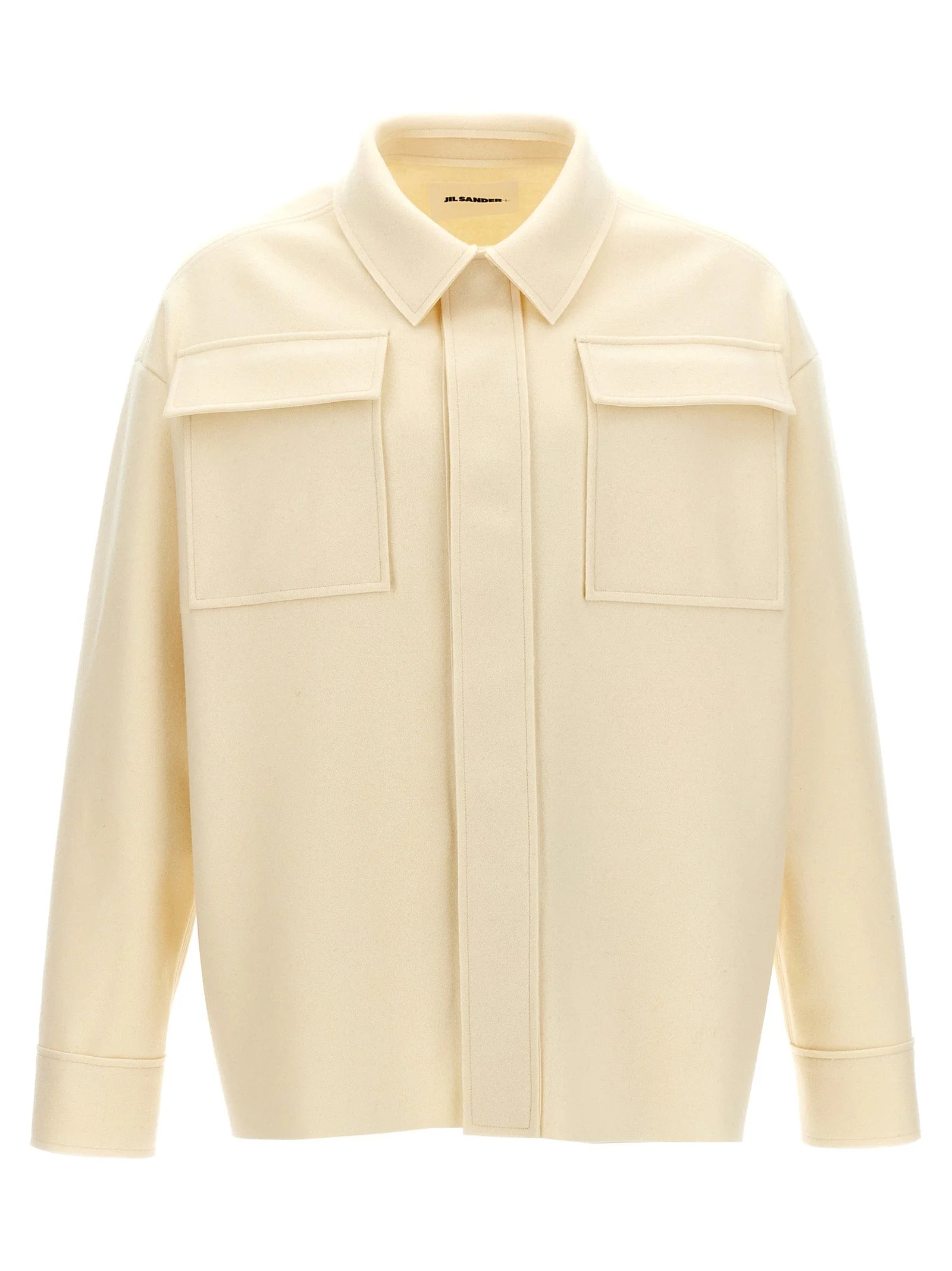 Jil Sander White Wool Blouse - 48 | M