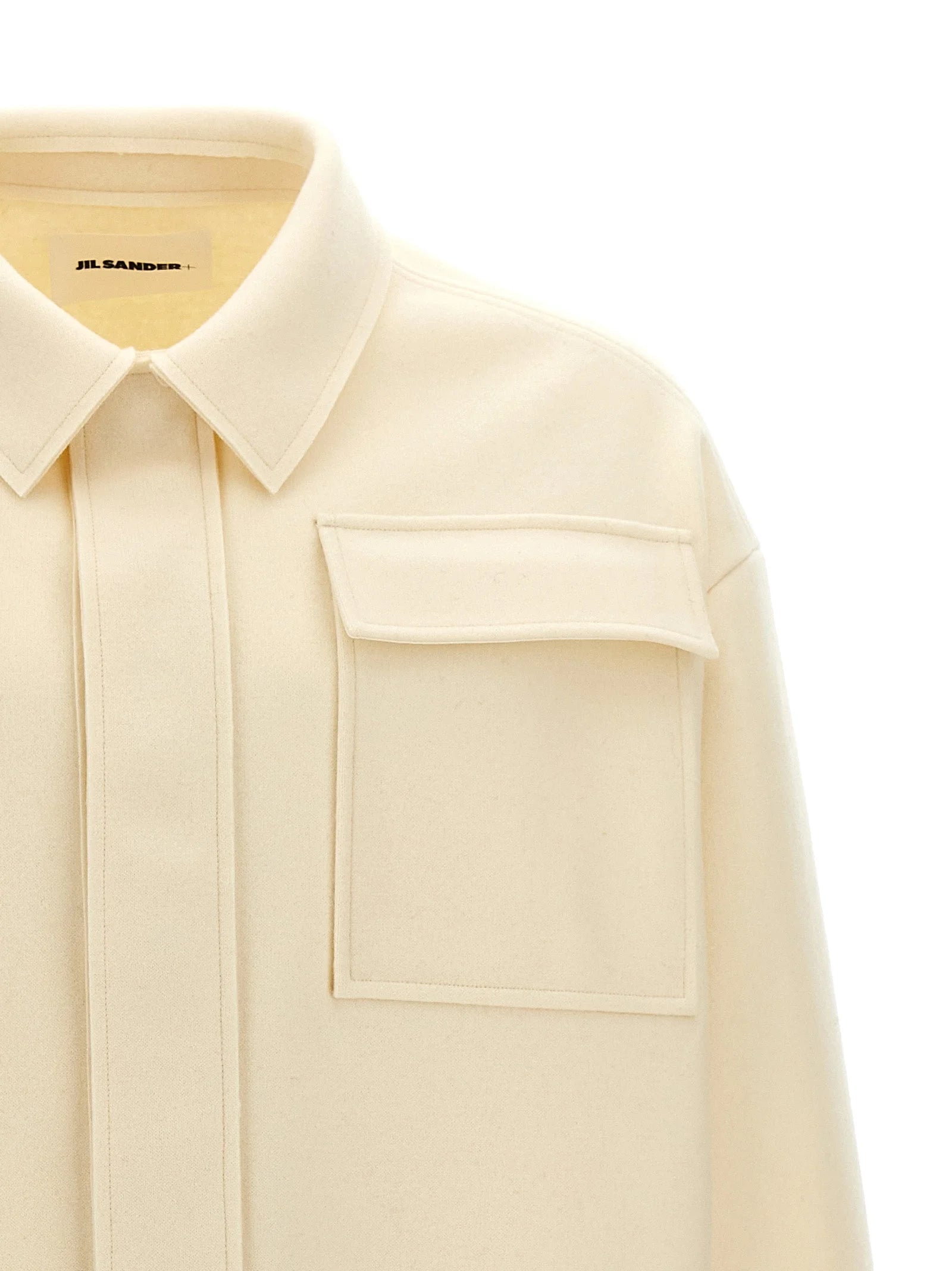 Jil Sander White Wool Blouse - 48 | M