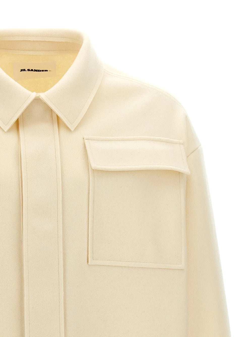 Jil Sander White Wool Blouse - 48 | M