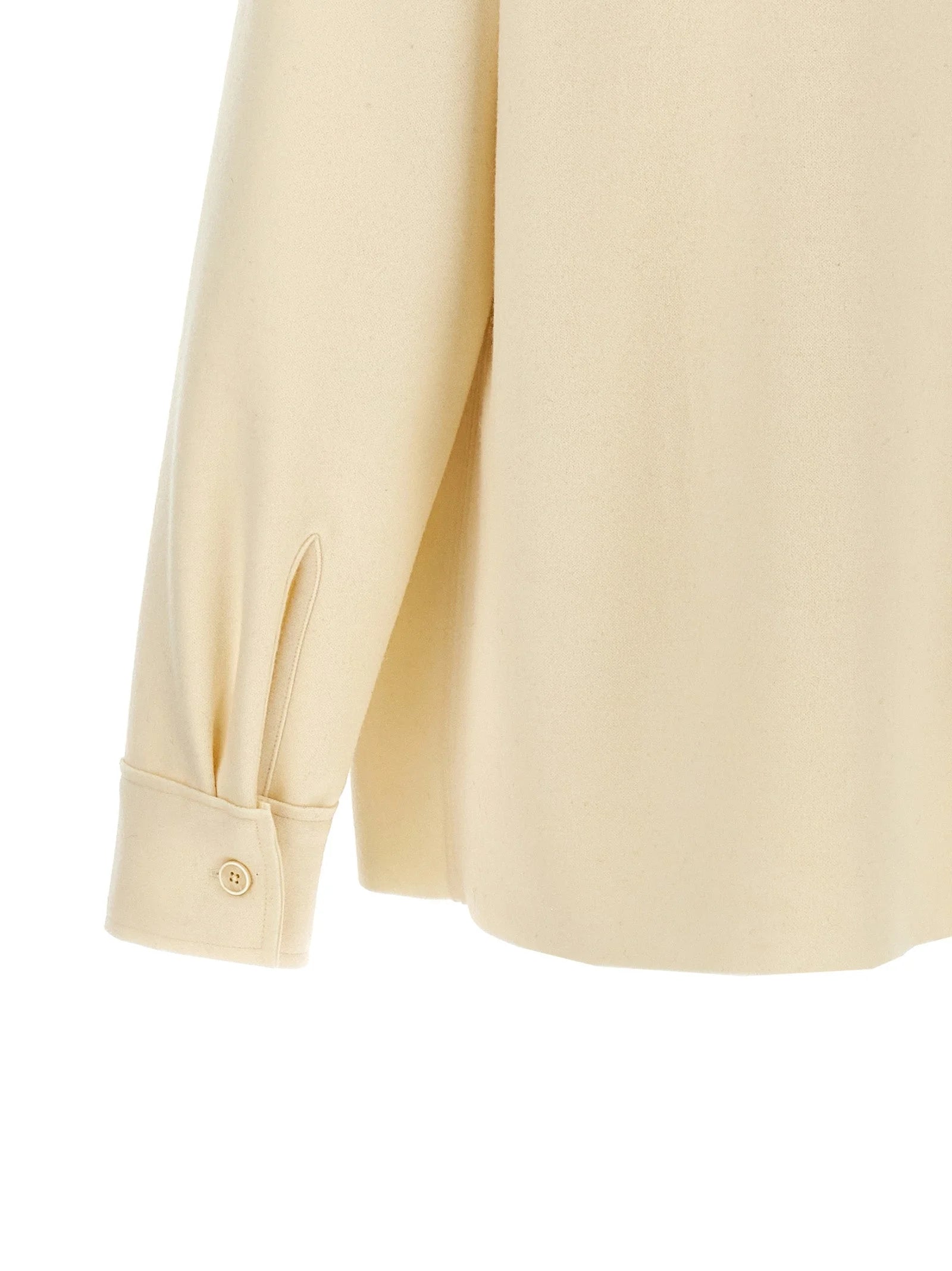 Jil Sander White Wool Blouse - 48 | M