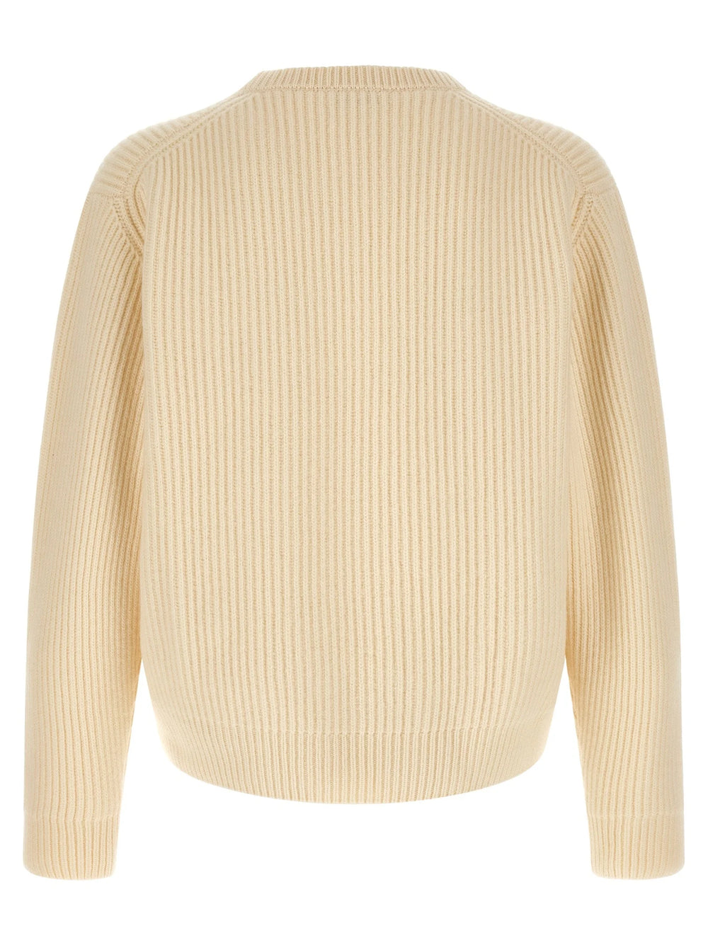 Jil Sander White Wool Cardigan