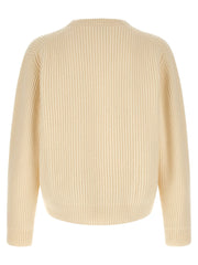 Jil Sander White Wool Cardigan