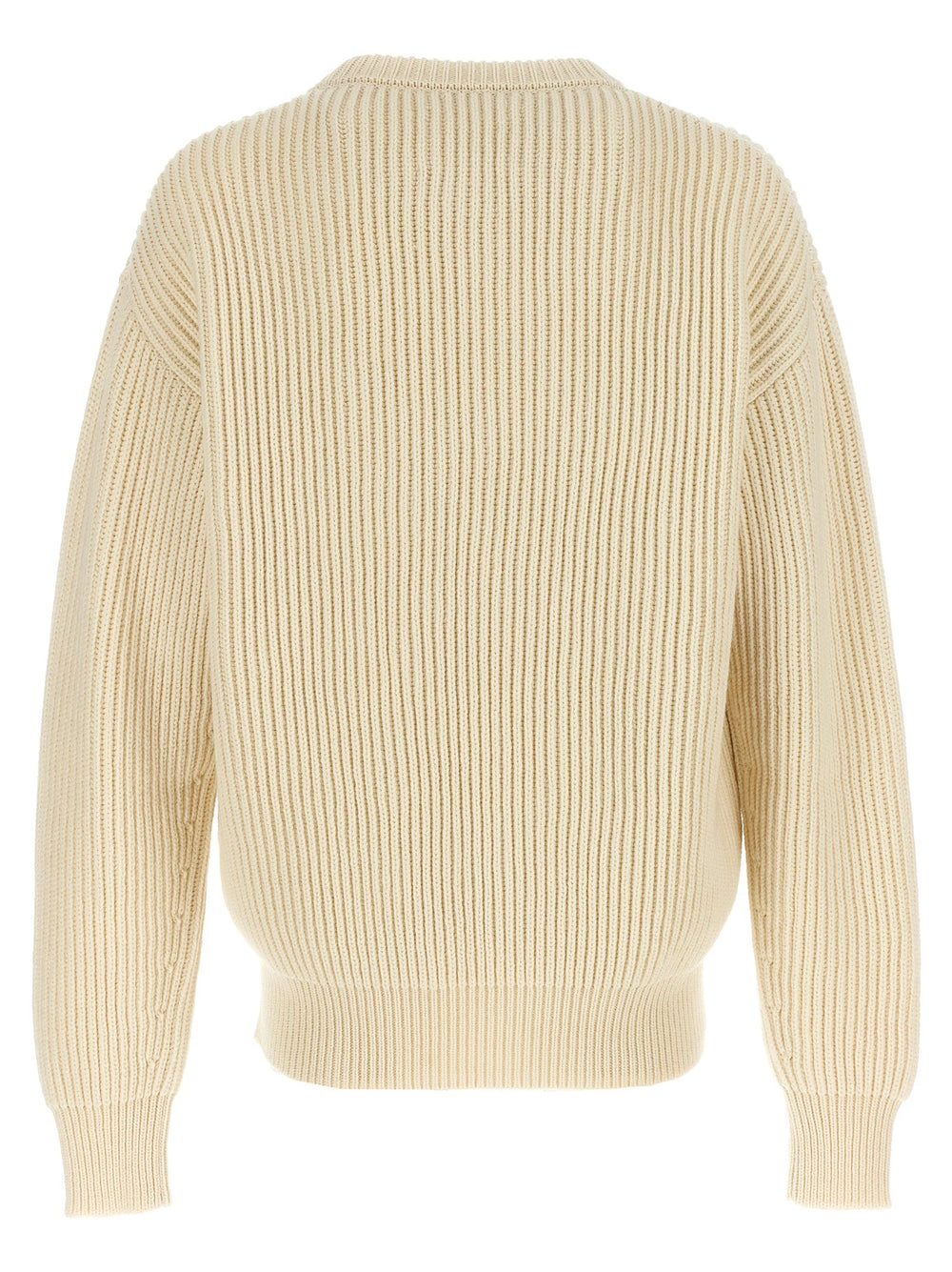 Jil Sander White Wool Cardigan