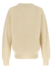 Jil Sander White Wool Cardigan