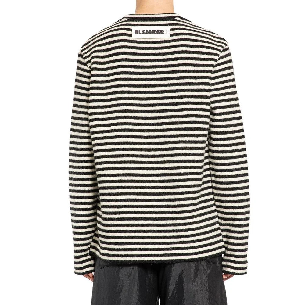 Jil Sander White Wool Long Sleeve T-Shirt - XL