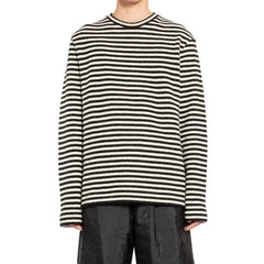 Jil Sander White Wool Long Sleeve T-Shirt - XL