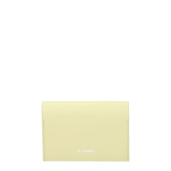Jil Sander Yellow Leather Cardholders