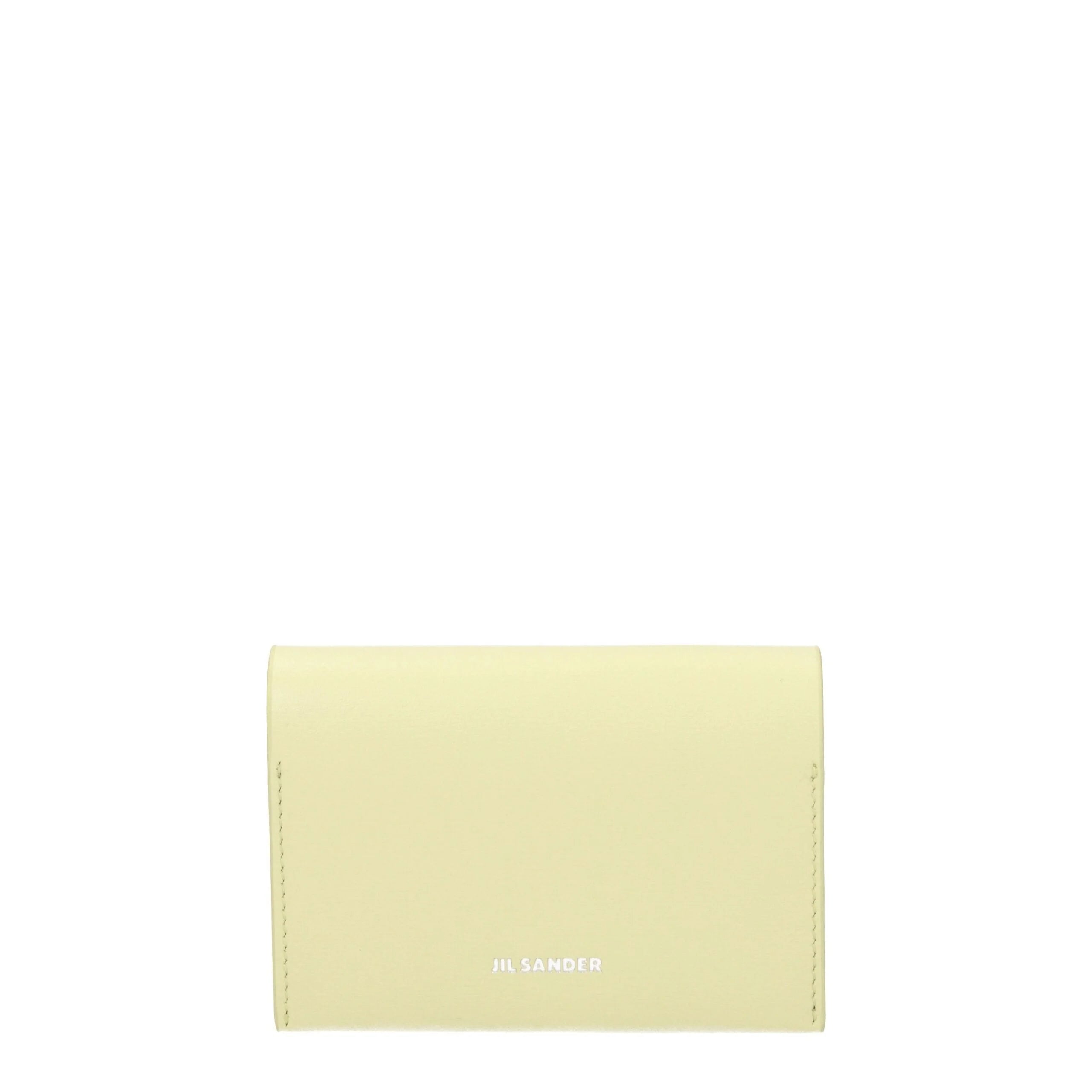Jil Sander Yellow Leather Cardholders