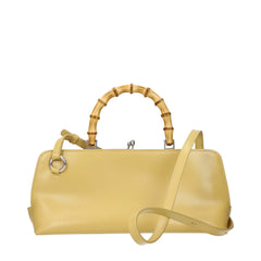 Jil Sander Gul Skinntoteveske