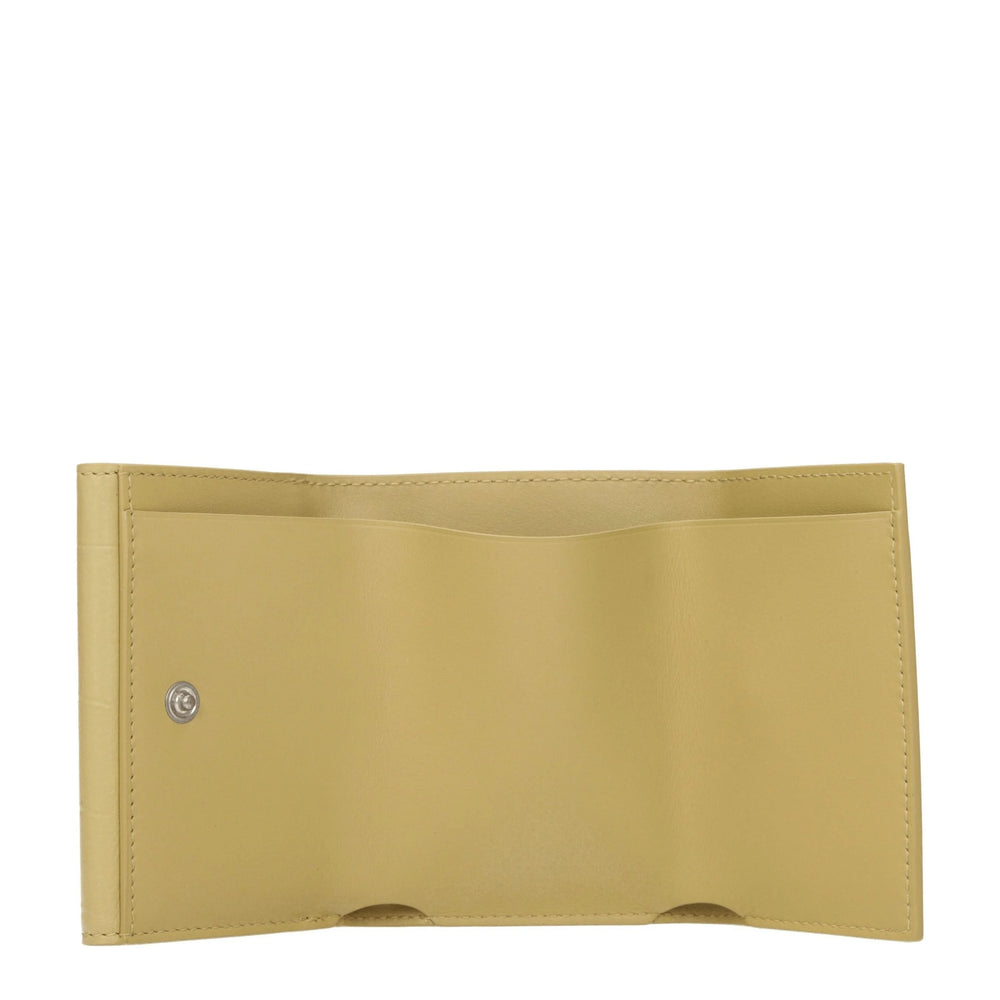 Jil Sander Yellow Leather Wallets