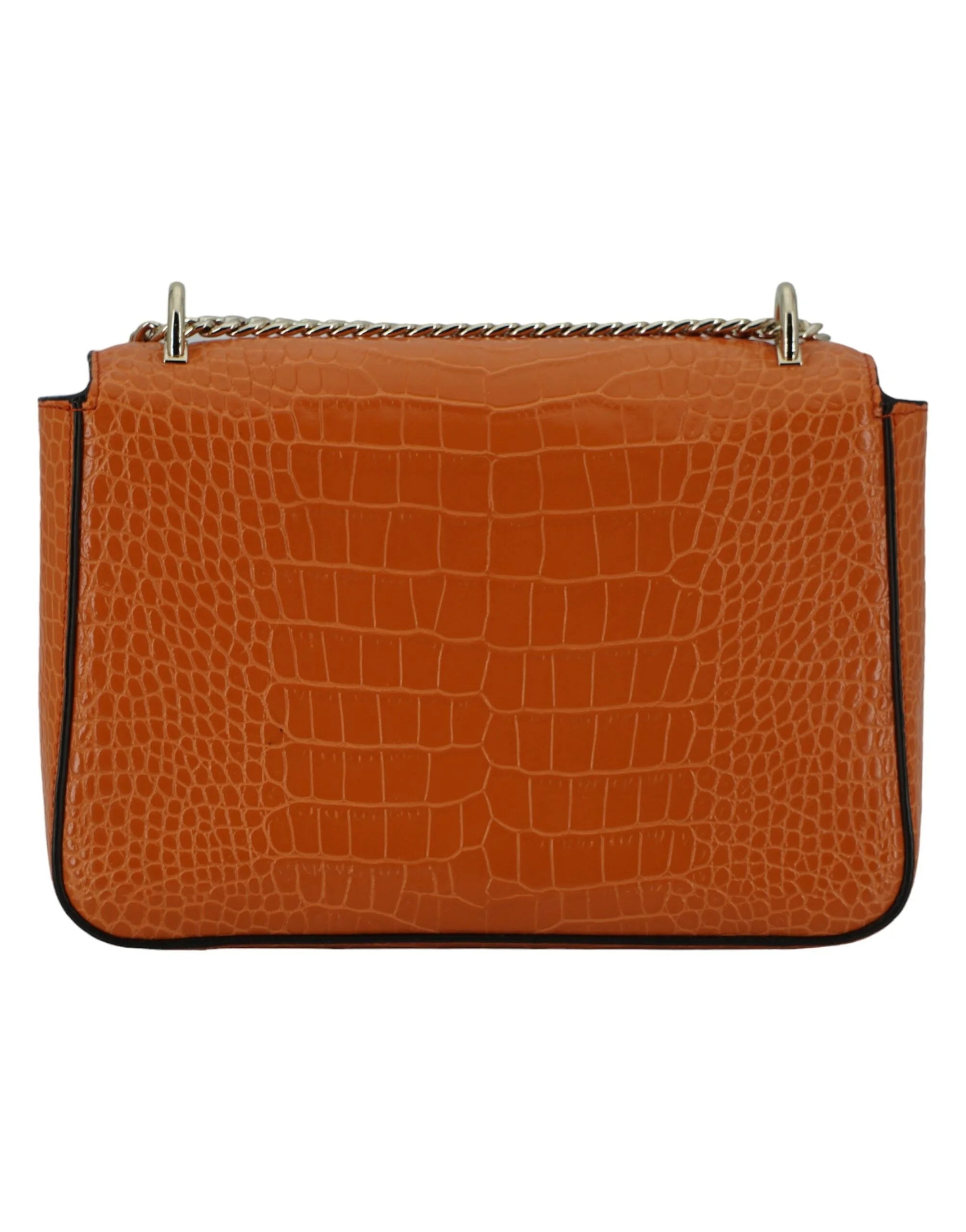 Jimmy Choo Amber Orange Leather Shoulder Bag - Shoulder Bags