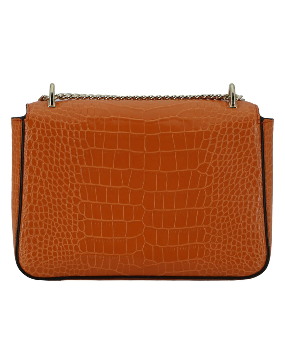 Jimmy Choo Amber Orange Leather Shoulder Bag - Shoulder Bags