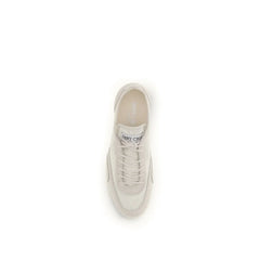 Jimmy Choo Beige Calf Leather Bos Taurus Athletic Sneakers