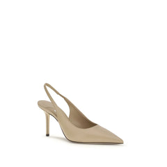 Jimmy Choo Beige Calf Leather Bos Taurus Platform Pumps