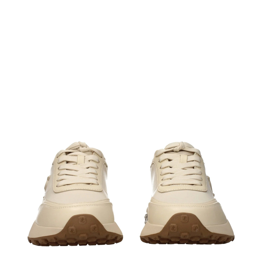 Jimmy Choo Beige Fabric Chunky Sneakers