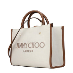 Jimmy Choo Beige Fabric Handbag
