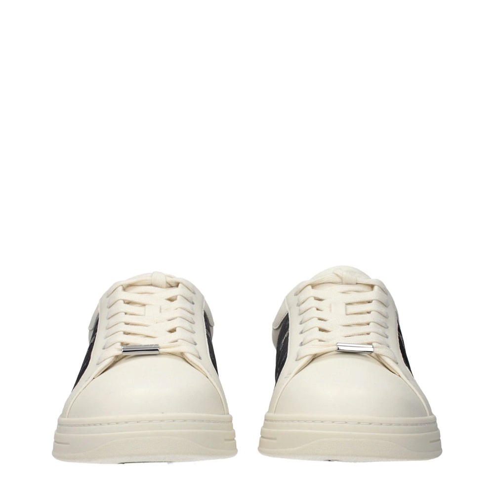 Jimmy Choo Beige Leather Low Top Sneakers