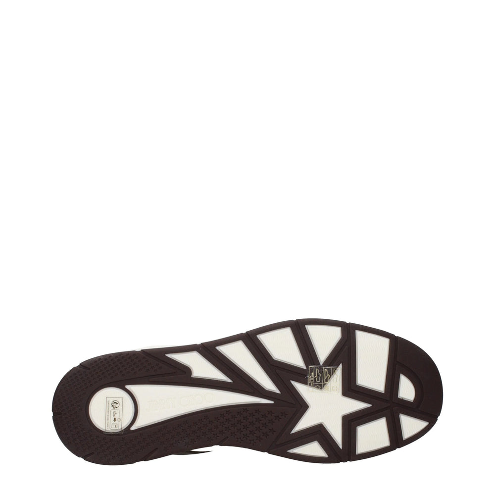 Jimmy Choo Beige Leather Low Top Sneakers