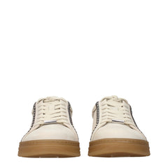 Jimmy Choo Beige Leather Sneakers