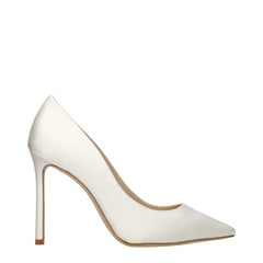 Jimmy Choo Beige Satin Platform Pumps