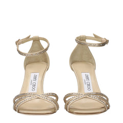 Jimmy Choo Beige Satin -korollakengät - EU38/US8