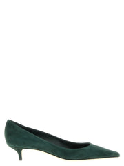 Jimmy Choo Bicolor Leather Mid Heel Pumps