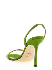 Jimmy Choo To-farvet Læder Stilet Hæle Sandaler