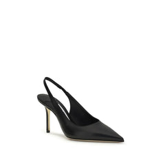 Jimmy Choo Μαύρες Ανδρικές Πόμπες με Πλατφόρμα από Δέρμα Τελεθίου Bos Taurus