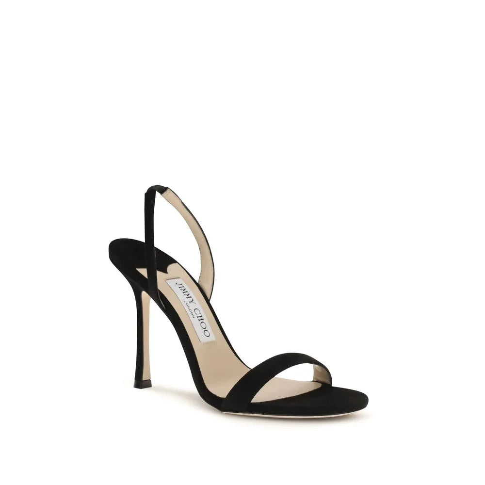 Jimmy Choo Fekete Bőviték Bos Taurus Magassarkú Szandál