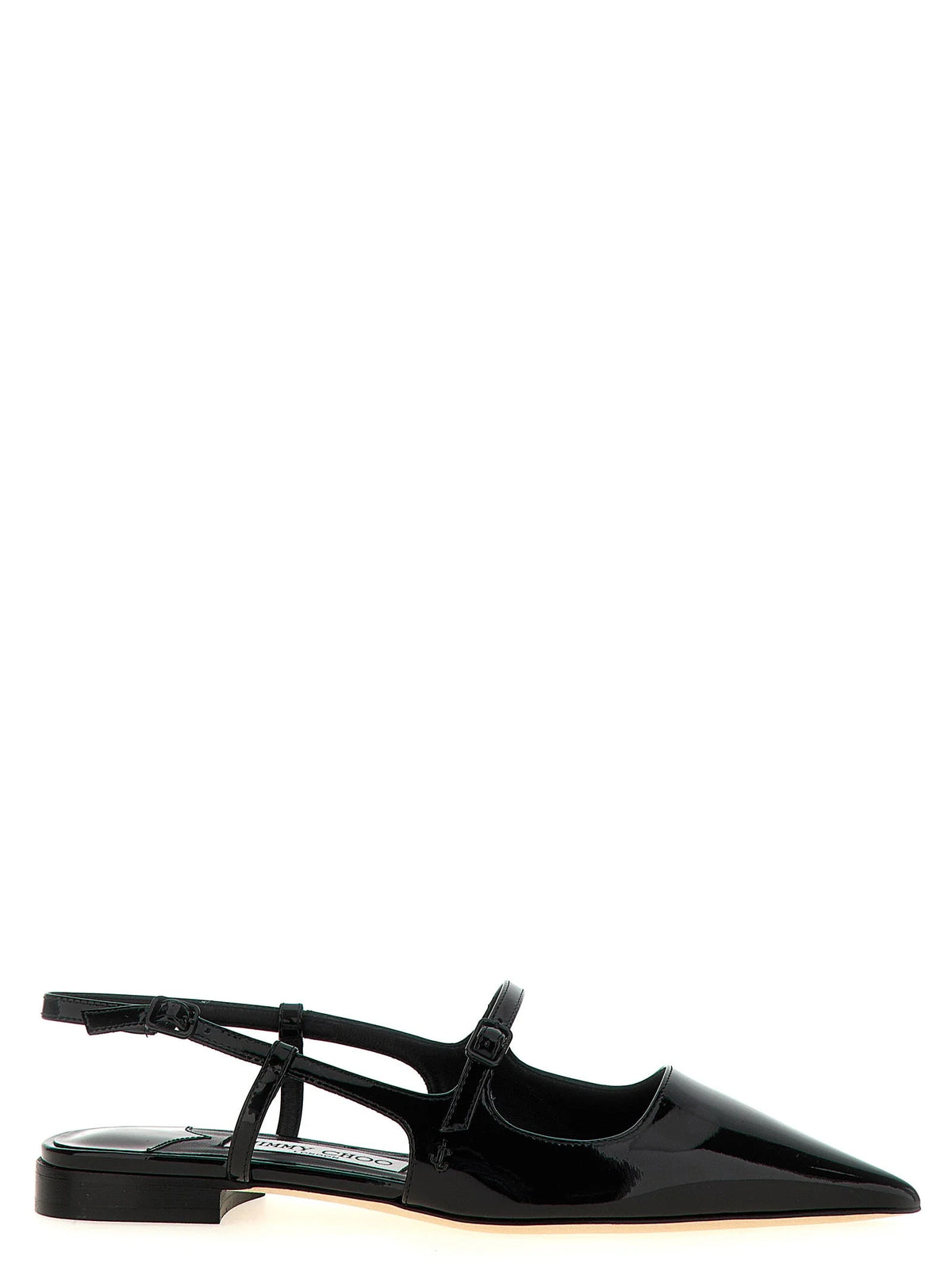 Jimmy Choo Black Calfskin Ballet Flats