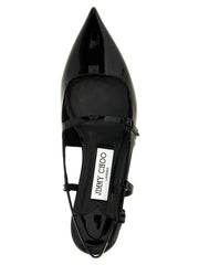 Jimmy Choo Black Calfskin Ballet Flats