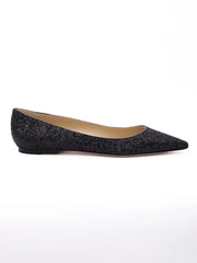 Jimmy Choo Černé botilky z hrubé lesklé tkaniny Alina
