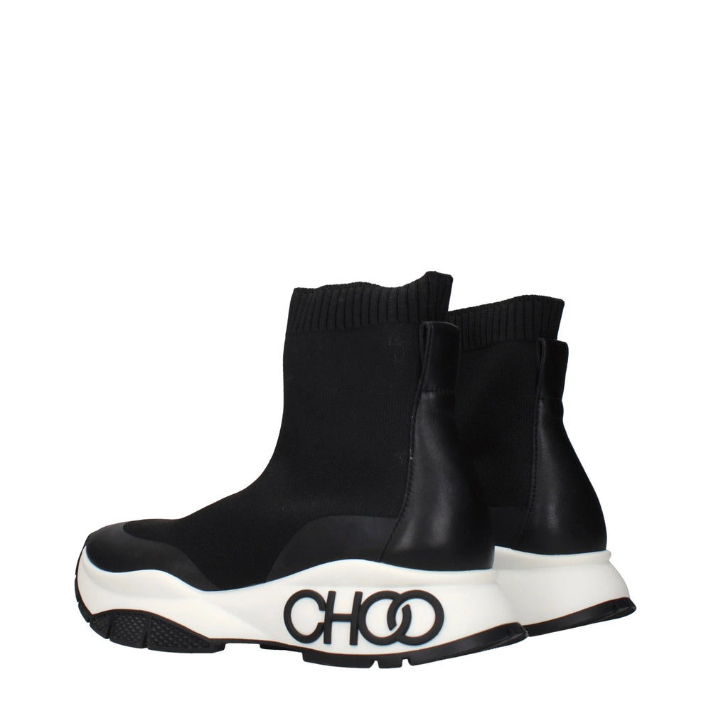 Jimmy Choo Black Fabric Ankle Boots