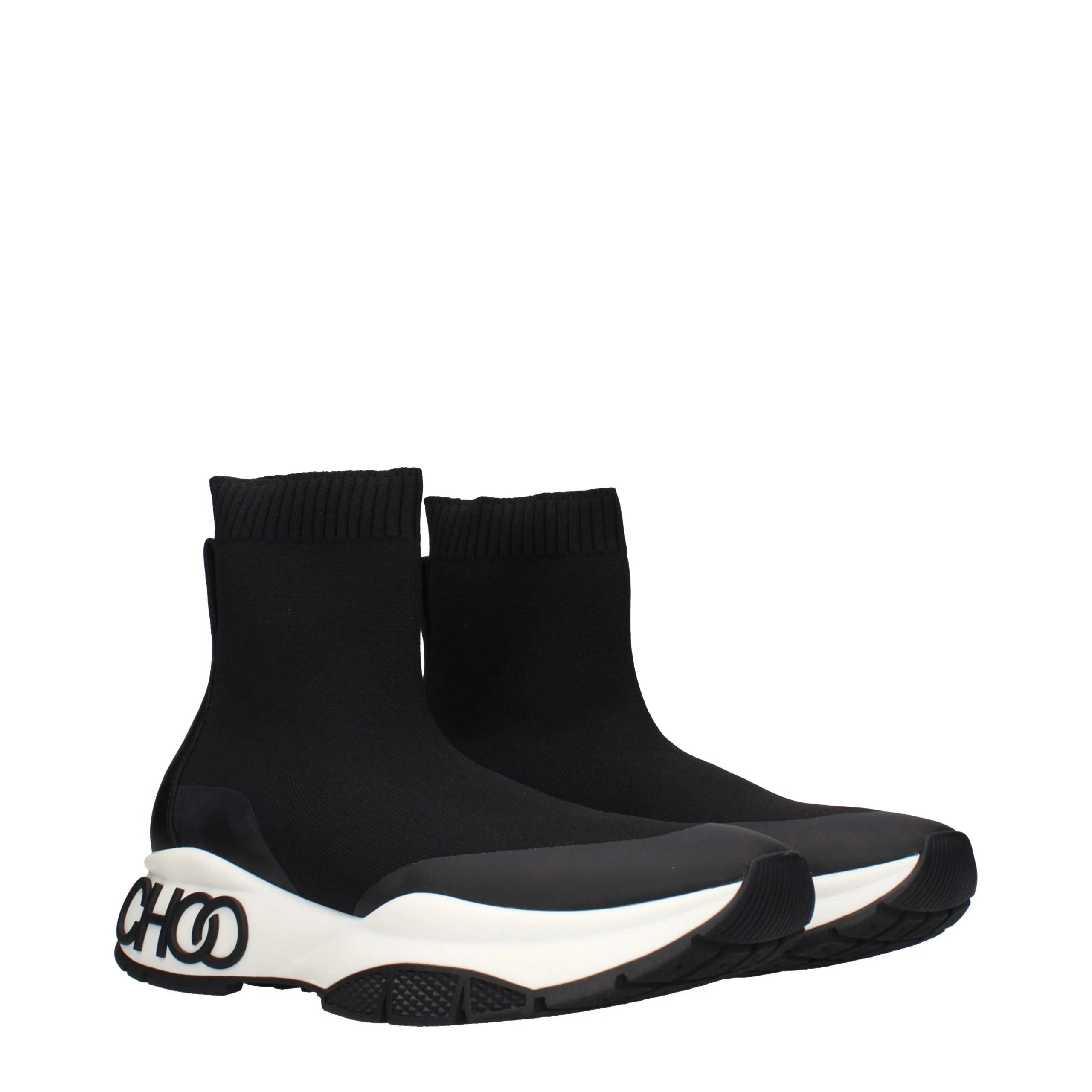 מגפי קרסול מבד שחור של Jimmy Choo