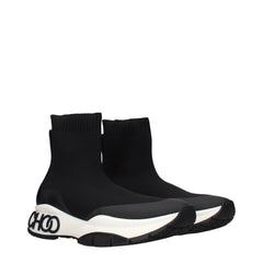 מגפי קרסול מבד שחור של Jimmy Choo
