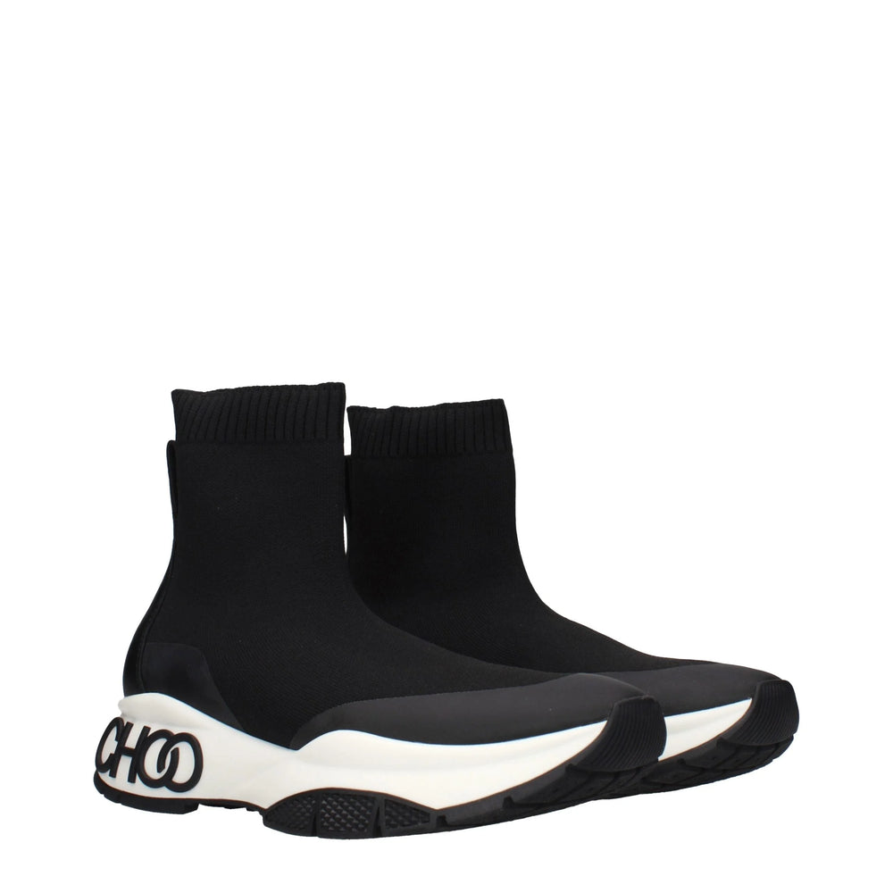 Jimmy Choo Black Fabric Ankle Boots