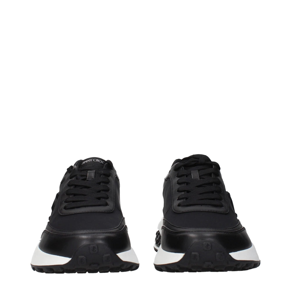 Jimmy Choo Black Fabric Athletic Sneakers