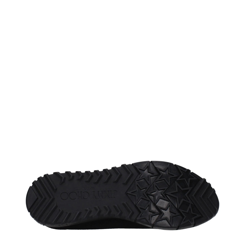 Jimmy Choo Czarne Tkaninowe Mokasyny - EU37/US7