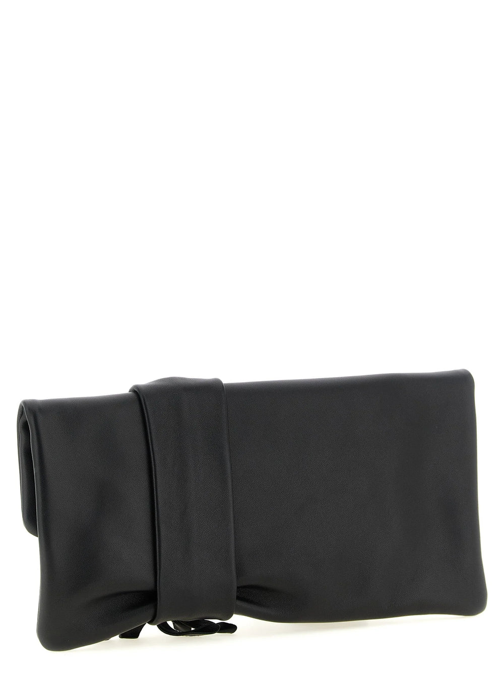 Jimmy Choo Black Lamb Leather Clutch Bag