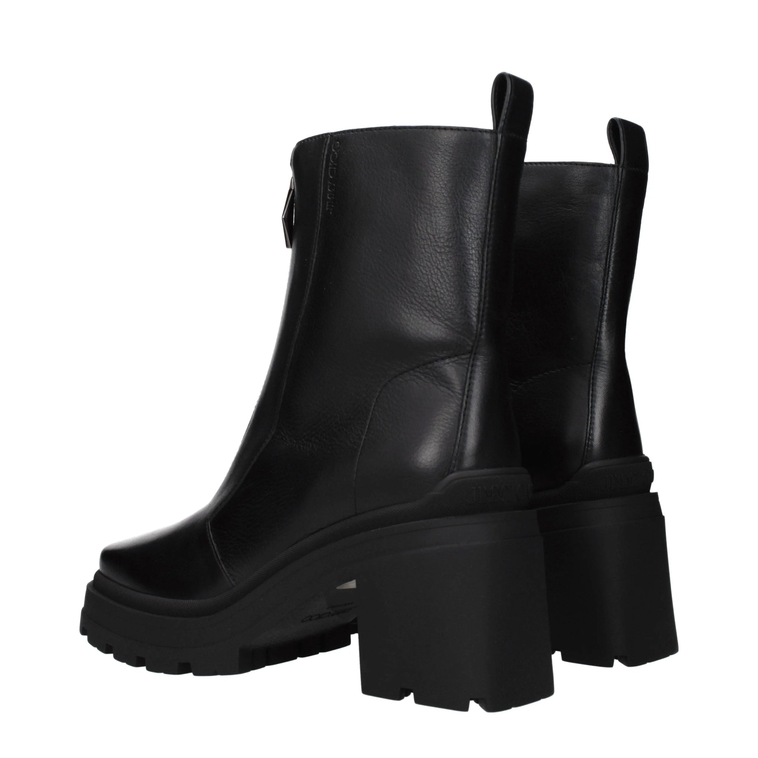 Jimmy Choo Schwarze Lederstiefelchen