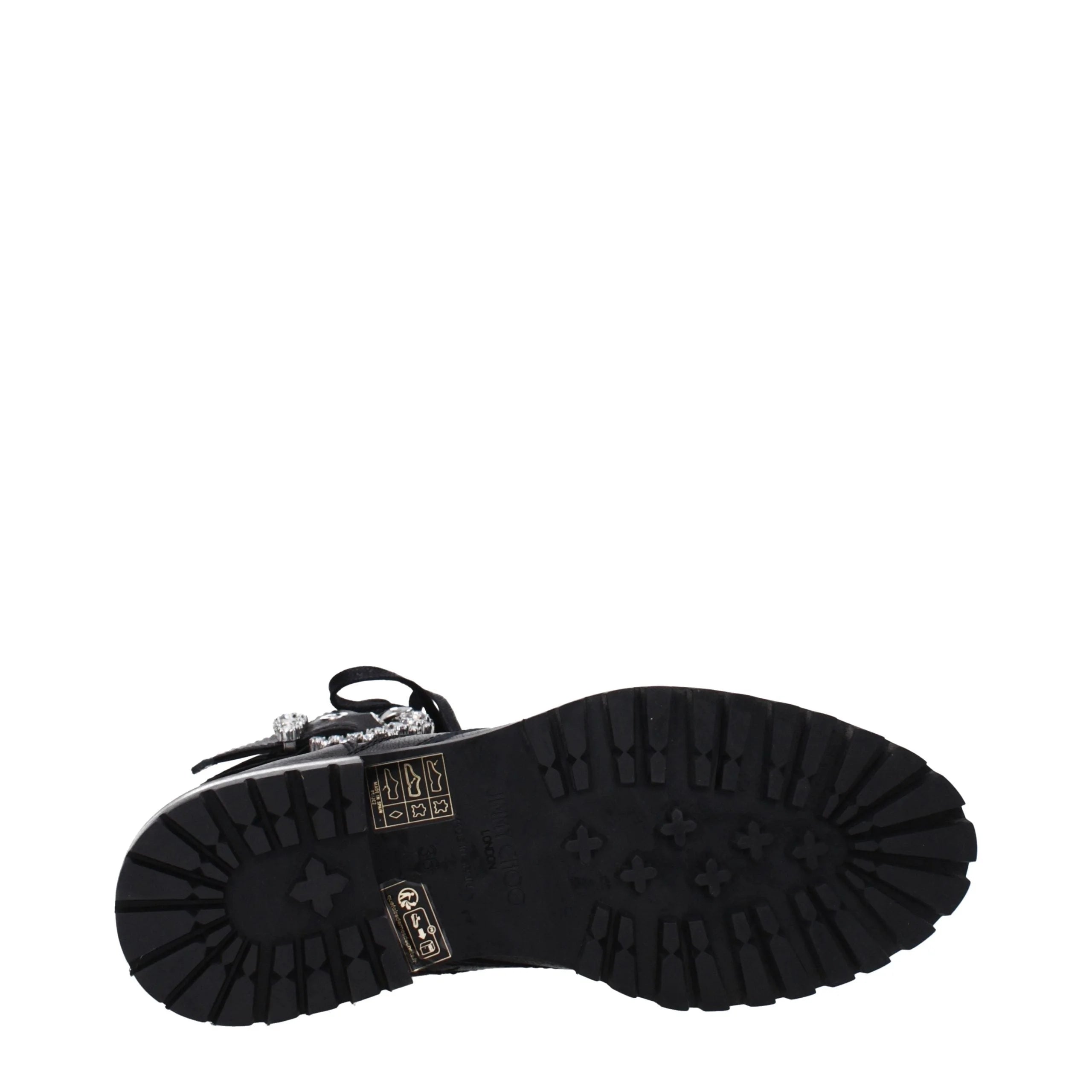 Jimmy Choo Black Leather Ankle Boots