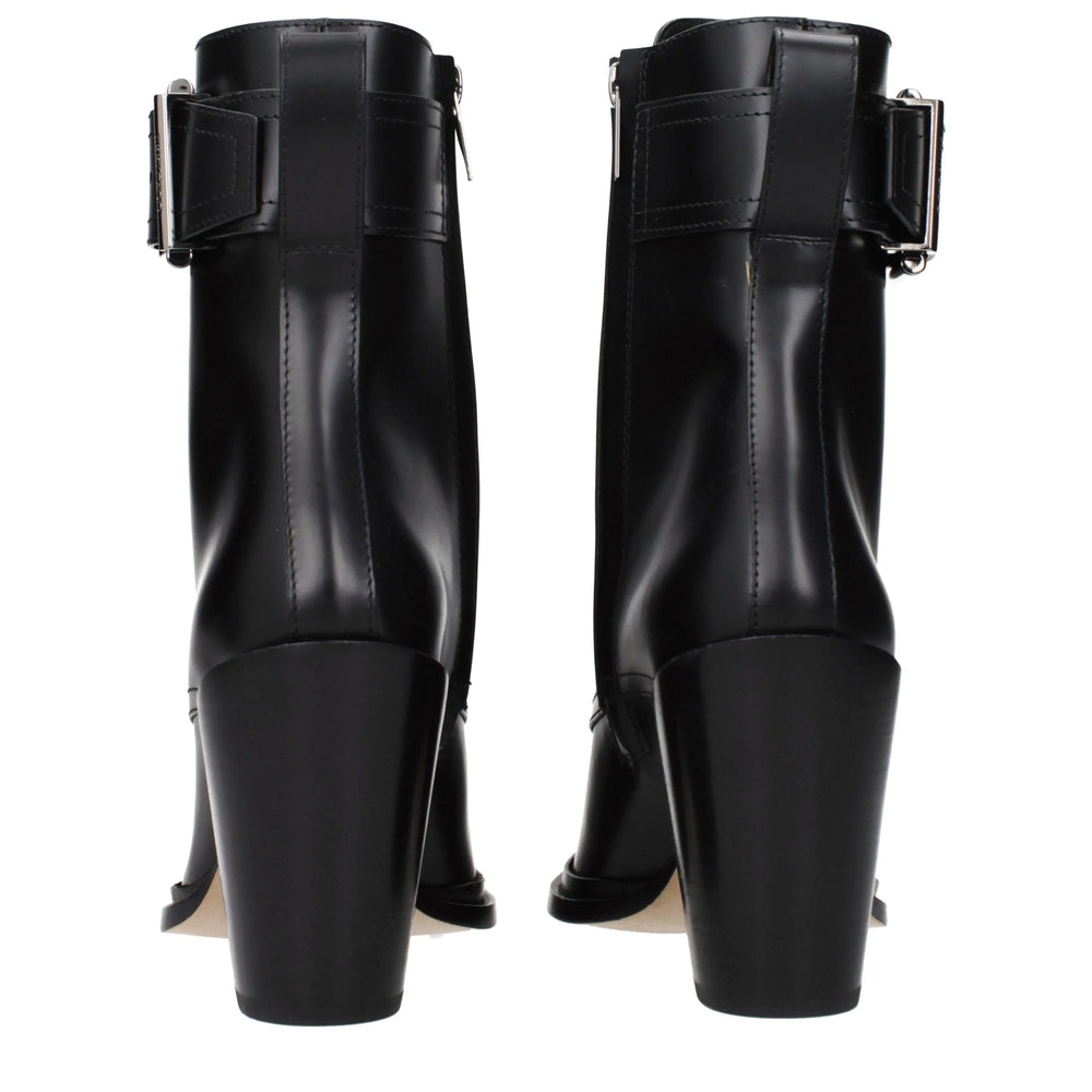 Jimmy Choo Cerné kožené boty do kotníku - EU36/US6