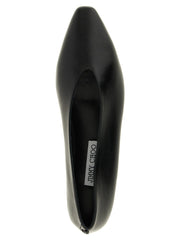 Jimmy Choo Black Leather Ballet Flats