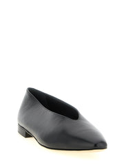 Jimmy Choo Black Leather Ballet Flats