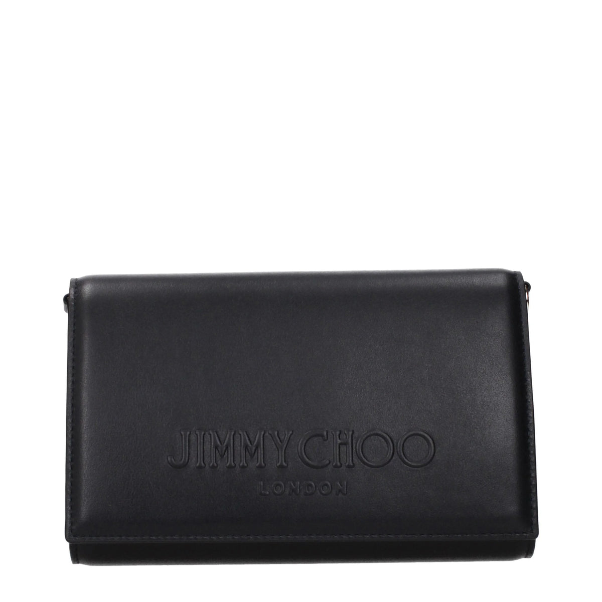 Jimmy Choo Black Leather Clutch Bag