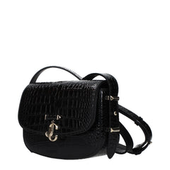 Jimmy Choo Black Leather Crossbody Bag