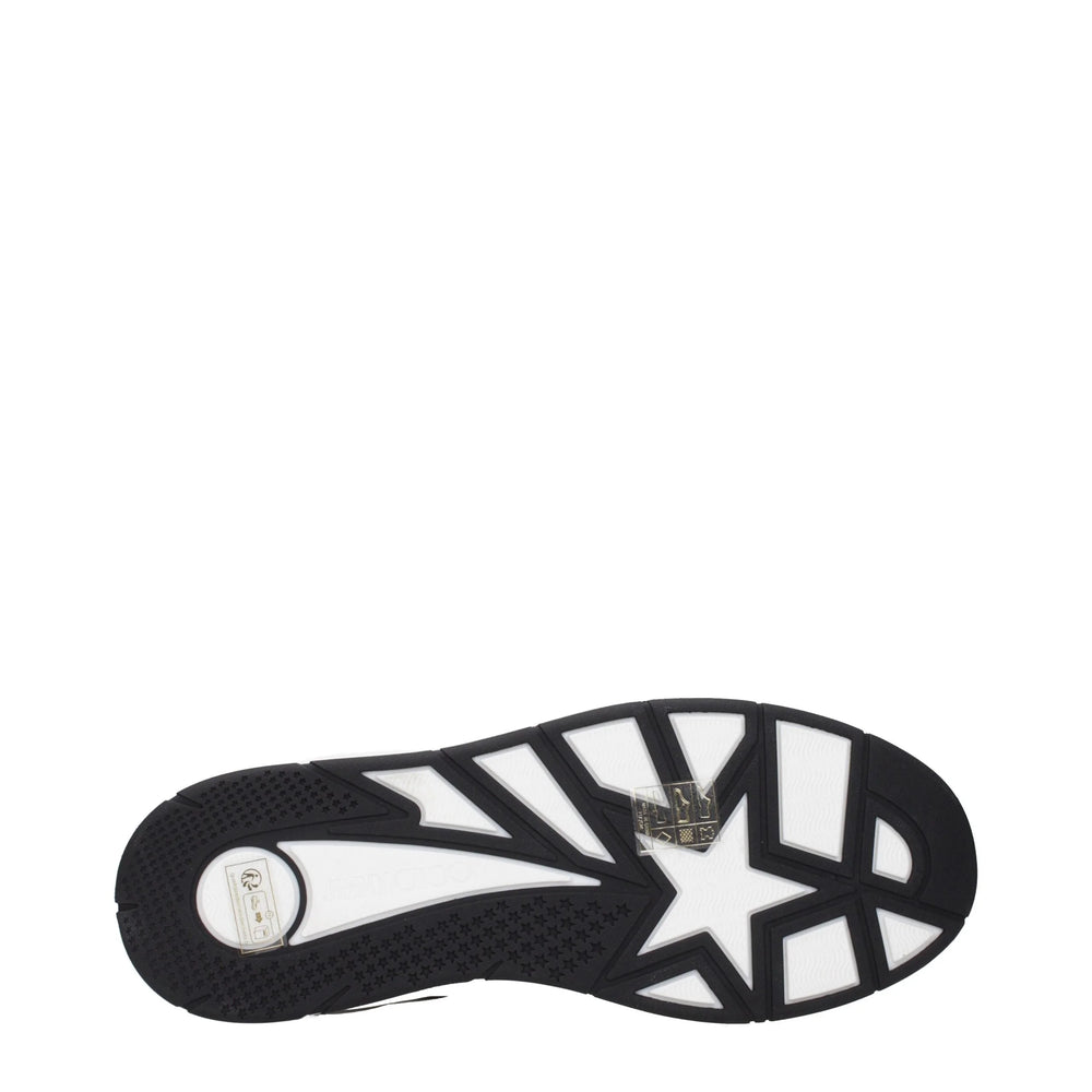 Jimmy Choo Black Leather Low Top Sneakers
