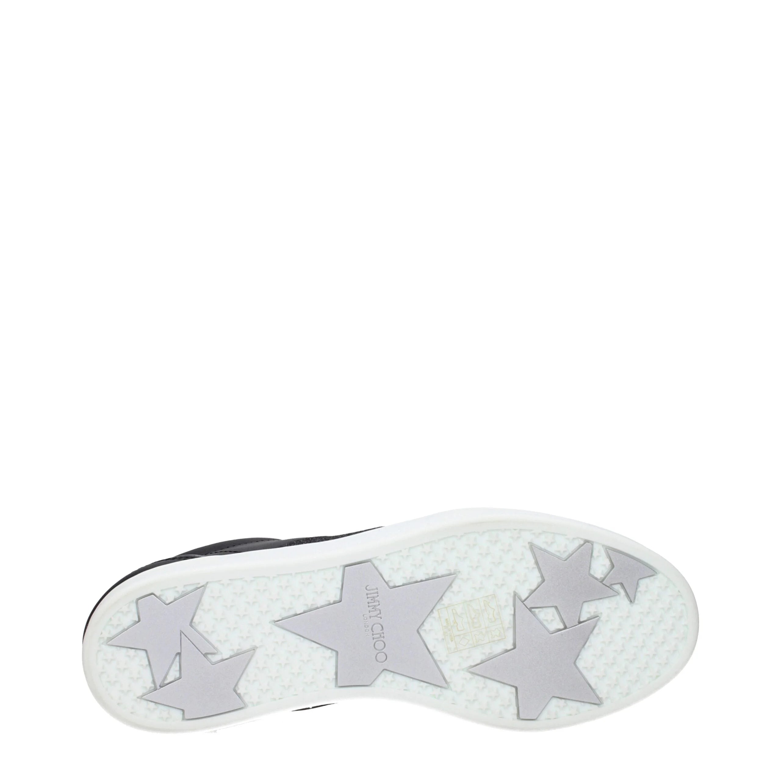 Jimmy Choo Black Leather Low Tops